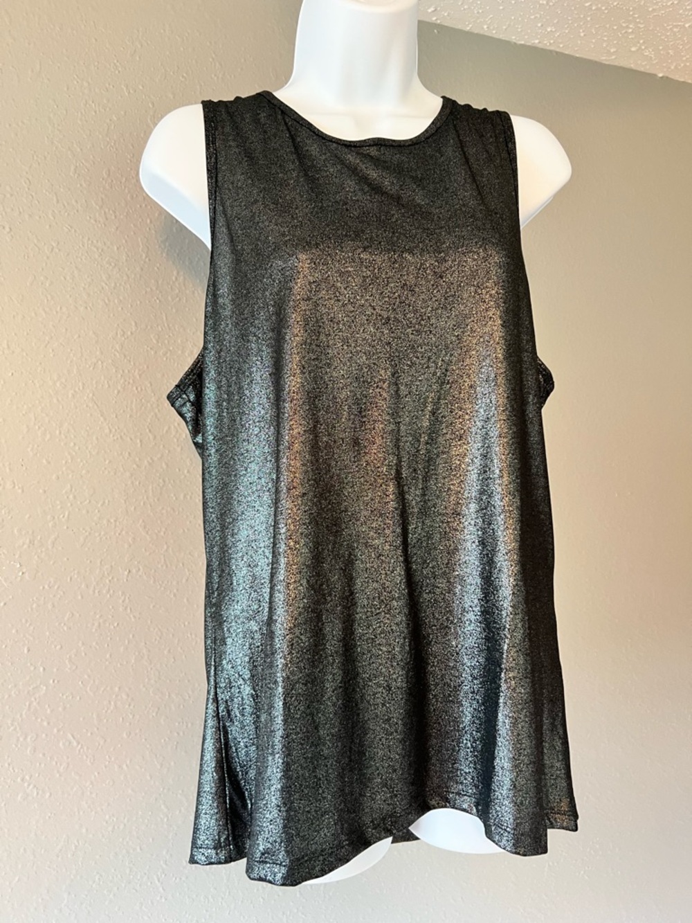 Metallic Black Victoria’s Secret Tank Top - Picture 3 of 10